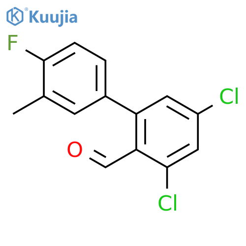 [1,1'-Biphenyl]-2-carboxaldehyde, 3,5-dichloro-4'-fluoro-3'-methyl- structure