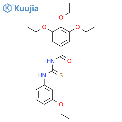 Benzamide, 3,4,5-triethoxy-N-[[(3-ethoxyphenyl)amino]thioxomethyl]- structure