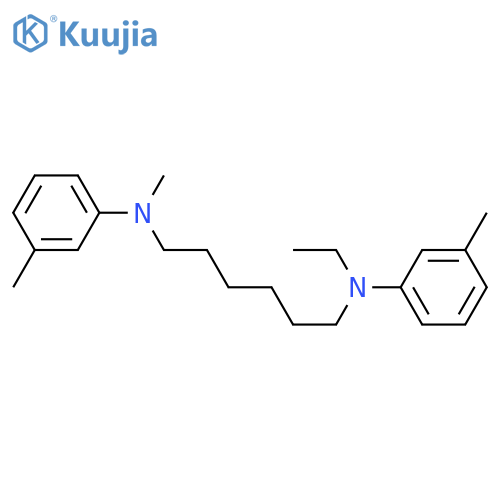 N,N'-Bis(m-methylphenyl)-N-methyl-N'-ethylhexamethylenediamine structure