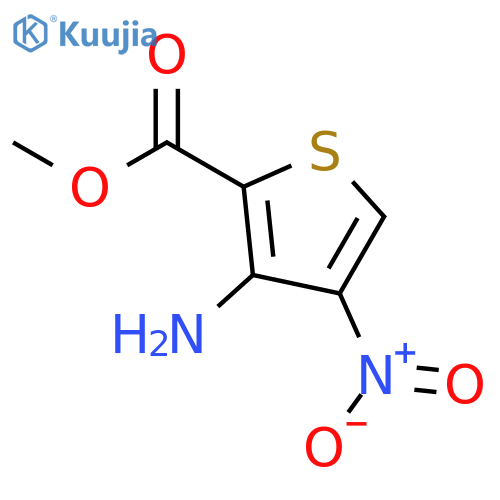 Methyl 3-amino-4-nitrothiophene-2-carboxylate structure