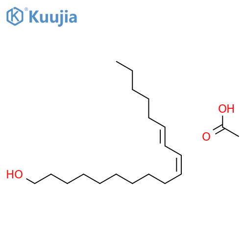 10,12-Octadecadien-1-ol, acetate, (Z,E)- structure