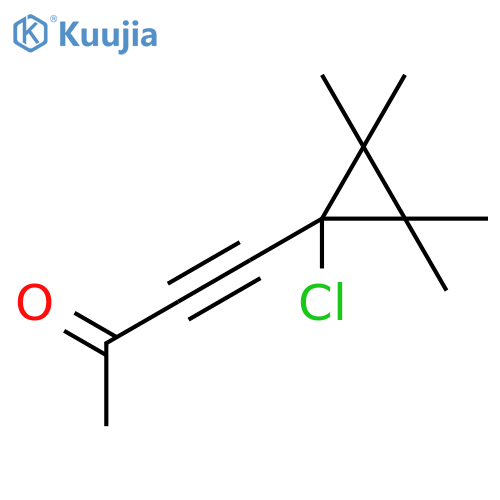3-BUTYN-2-ONE, 4-(1-CHLORO-2,2,3,3-TETRAMETHYLCYCLOPROPYL)- structure