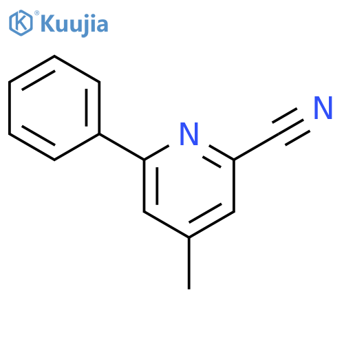 4-Methyl-6-phenylpyridine-2-carboxylic acid structure