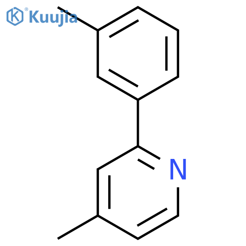 4-methyl-2-m-tolyl-pyridine structure