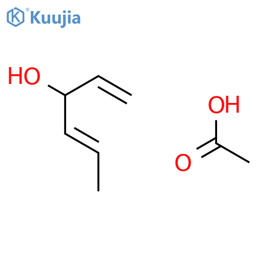 1,4-HEXADIEN-3-OL, ACETATE, (E)- structure