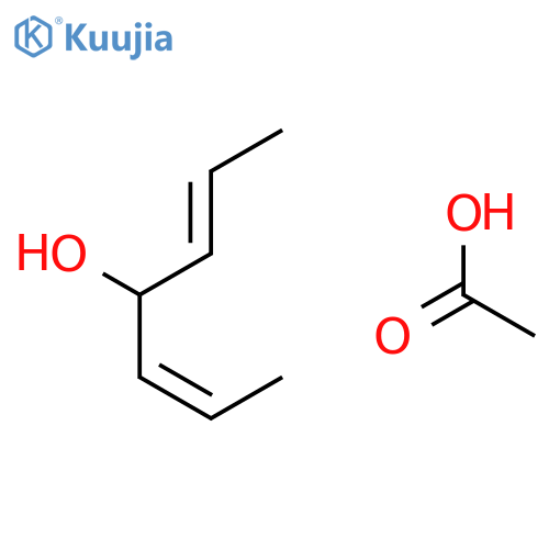 Acetic acid--hepta-2,5-dien-4-ol (1/1) structure