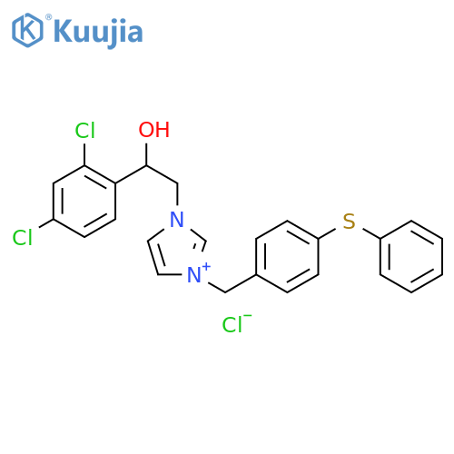 3-2-(2,4-Dichlorophenyl)-2-hydroxyethyl-1-4-(phenylthio)phenylmethyl-1H-imidazolium Chloride structure