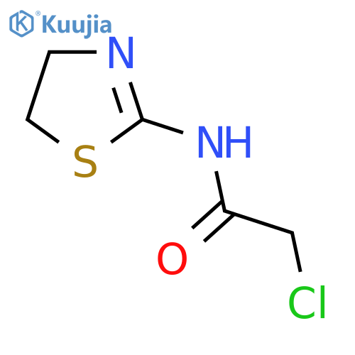 2-chloro-N-(4,5-dihydro-1,3-thiazol-2-yl)acetamide structure
