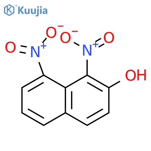 2-NAPHTHALENOL, 1,8-DINITRO- structure