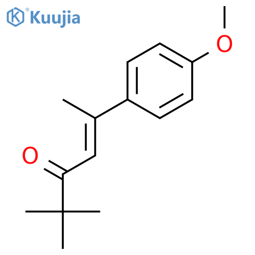 4-HEXEN-3-ONE, 5-(4-METHOXYPHENYL)-2,2-DIMETHYL- structure
