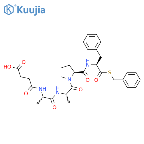 Suc-Ala-Ala-Pro-Phe-SBzl structure