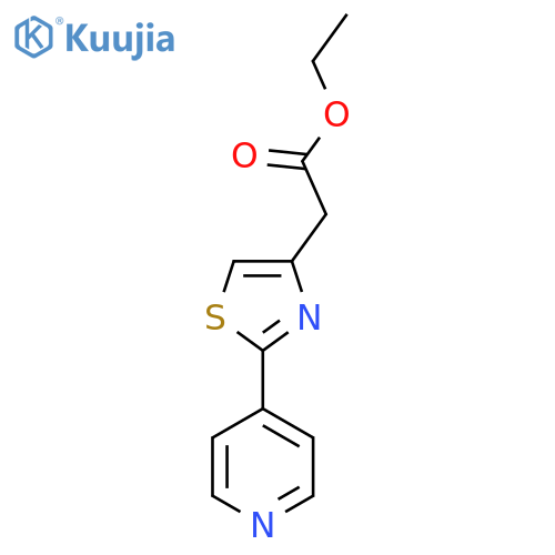Ethyl 2-(2-(pyridin-4-yl)thiazol-4-yl)acetate structure