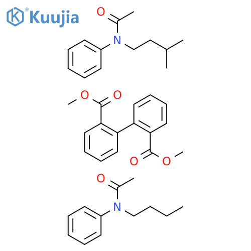[1,1'-Biphenyl]-2,2'-dicarboxylic acid, dimethyl ester, mixt. with N-butyl-N-phenylacetamide and N-(3-methylbutyl)-N-phenylacetamide (9CI) structure
