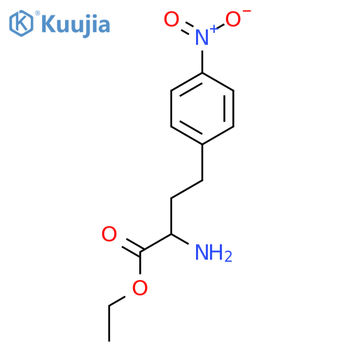 Ethyl 2-amino-4-(4-nitrophenyl)butanoate structure
