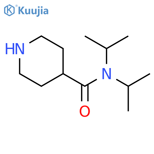 N,N-bis(propan-2-yl)piperidine-4-carboxamide structure