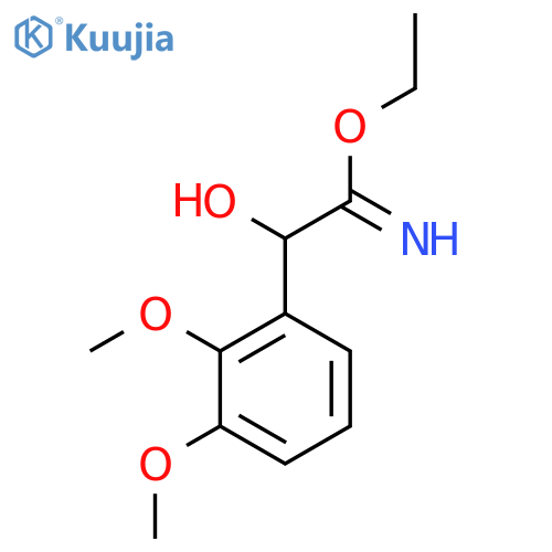 Ethyl 2-(2,3-dimethoxyphenyl)-2-hydroxyethanimidate structure