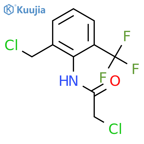 Acetamide, 2-chloro-N-[2-(chloromethyl)-6-(trifluoromethyl)phenyl]- structure