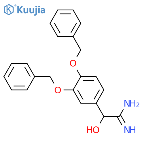 Benzeneethanimidamide, a-hydroxy-3,4-bis(phenylmethoxy)- structure
