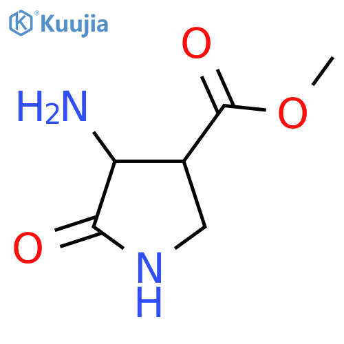 Methyl 4-amino-5-oxopyrrolidine-3-carboxylate structure