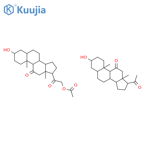 (3R,5S,8S,9S,10S,13R,14S,17S)-17-acetyl-3-hydroxy-10,13-dimethyl-1,2,3 ,4,5,6,7,8,9,12,14,15,16,17-tetradecahydrocyclopenta[a]phenanthren-11- one: [2-[(3R,5S,8S,9S,10S,13R,14S,17S)-3-hydroxy-10,13-dimethyl-11-oxo -1,2,3,4,5,6,7,8,9,12,14,15,16,17-tetradecahydrocyclopenta[a]phenanthr en-17-yl]-2-oxo-ethyl] acetate structure