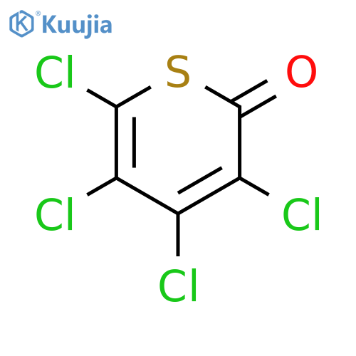 2H-Thiopyran-2-one, 3,4,5,6-tetrachloro- structure