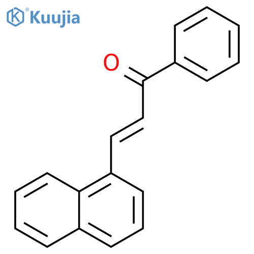 2-Propen-1-one, 3-(1-naphthalenyl)-1-phenyl-, (E)- structure