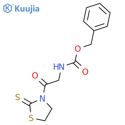 benzyl (2-oxo-2-(2-thioxothiazolidin-3-yl)ethyl)carbamate structure