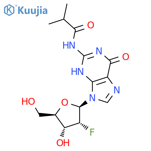 2'-Deoxy-2'-fluoro-N2-isobutyrylguanosine structure