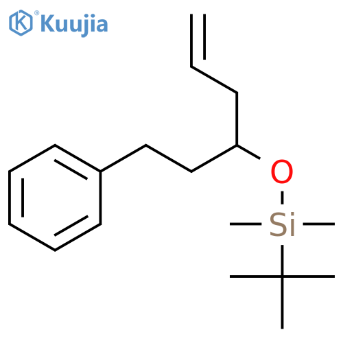 Silane, (1,1-dimethylethyl)dimethyl[[1-(2-phenylethyl)-3-butenyl]oxy]- structure