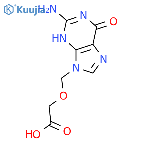 9-Carboxymethoxymethylguanine structure