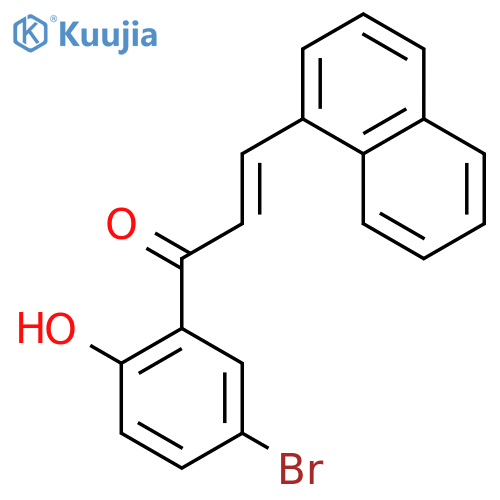 2-Propen-1-one, 1-(5-bromo-2-hydroxyphenyl)-3-(1-naphthalenyl)- structure
