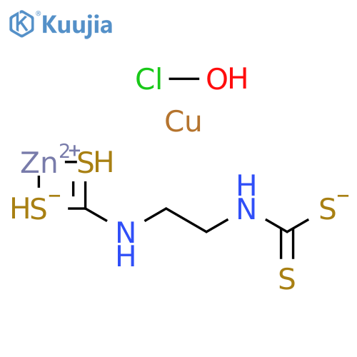 Zinc, [[2-[(dithiocarboxy)amino]ethyl]carbamodithioato(2-)-κS,κS']-, mixt. with copper(1+) hypochlorite (9CI) structure