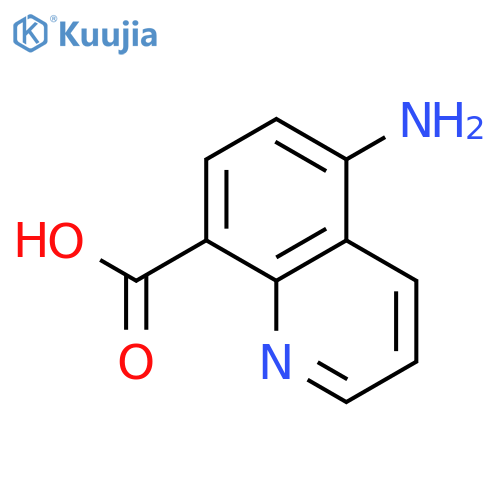 8-Quinolinecarboxylicacid, 5-amino- structure