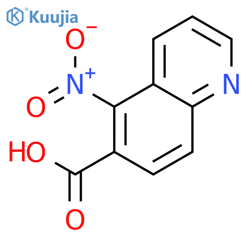 6-QUINOLINECARBOXYLIC ACID, 5-NITRO- structure