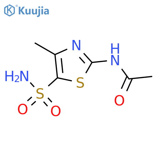 N-(4-methyl-5-sulfamoyl-1,3-thiazol-2-yl)acetamide structure