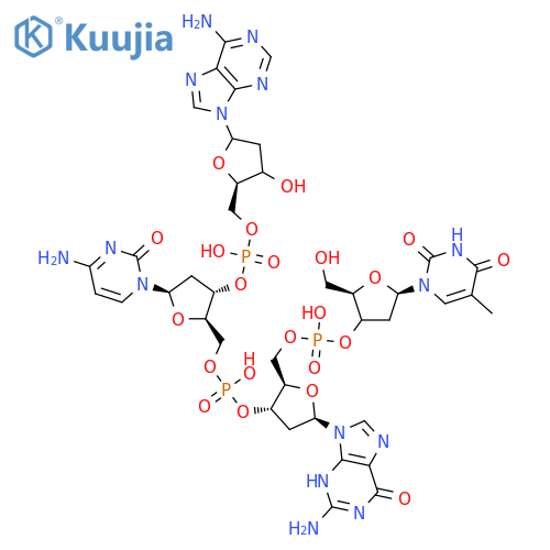 Adenosine,thymidylyl-(3'&reg;5')-2'-deoxyguanylyl-(3'&reg;5')-2'-deoxycytidylyl-(3'&reg;5')-2'-deoxy- structure
