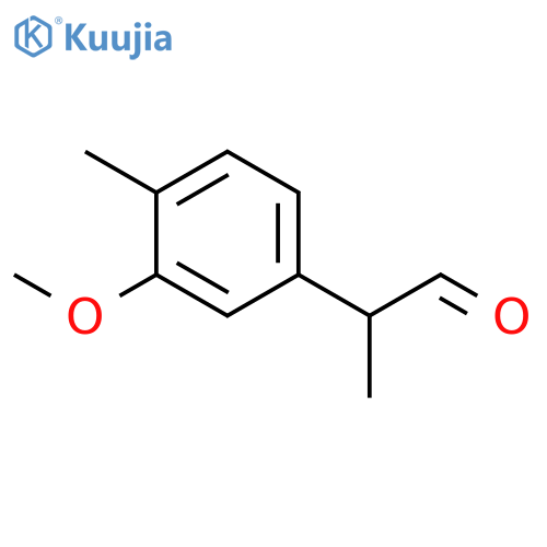 2-(3-methoxy-4-methylphenyl)propanal structure