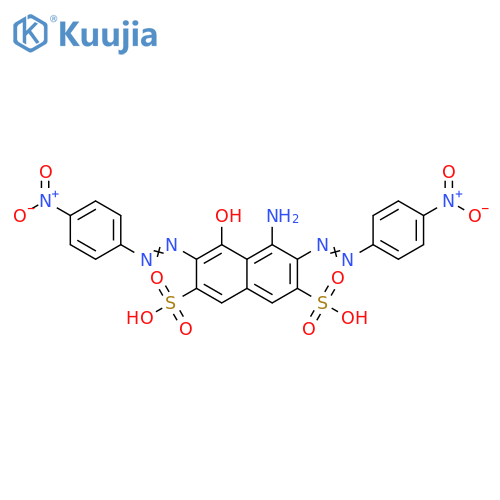 2,7-Naphthalenedisulfonic acid, 4-amino-5-hydroxy-3,6-bis[2-(4-nitrophenyl)diazenyl]- structure