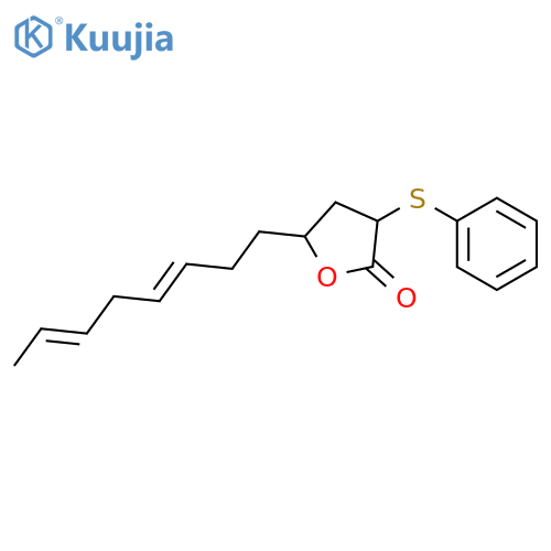 2(3H)-Furanone, dihydro-5-(3,6-octadienyl)-3-(phenylthio)- structure