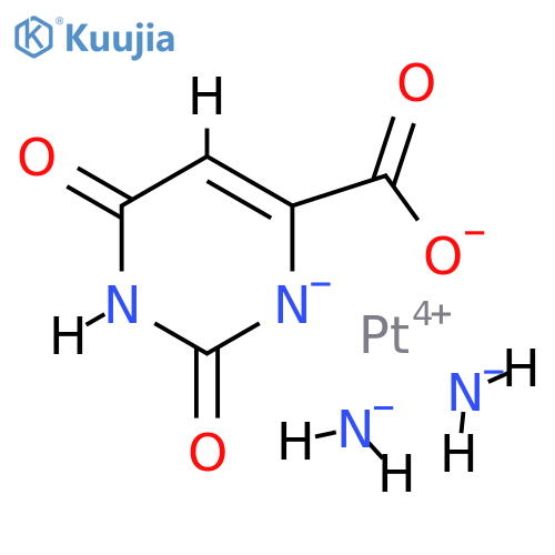 Platinum,diammine[1,2,3,6-tetrahydro-2,6-dioxo-4-pyrimidinecarboxylato(2-)-kN3,kO4]-, (SP-4-3)- structure