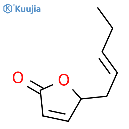 (S,Z)-5-(2-Pentenyl)-2(5H)-furanone structure