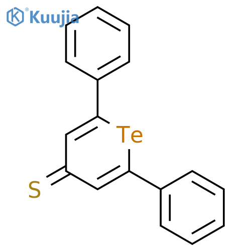 4H-Tellurin-4-thione, 2,6-diphenyl- structure