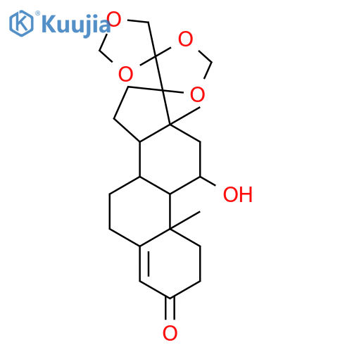 11b-Hydroxy-17,20:20,21-bis(methylenedioxy)pregn-4-en-3-one structure