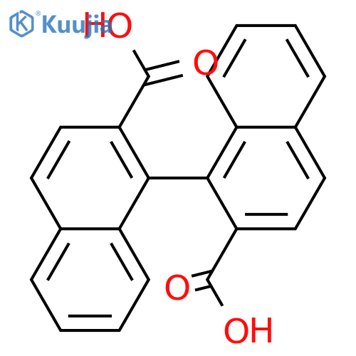 [1,1'-Binaphthalene]-2,2'-dicarboxylicacid, (1R)- structure