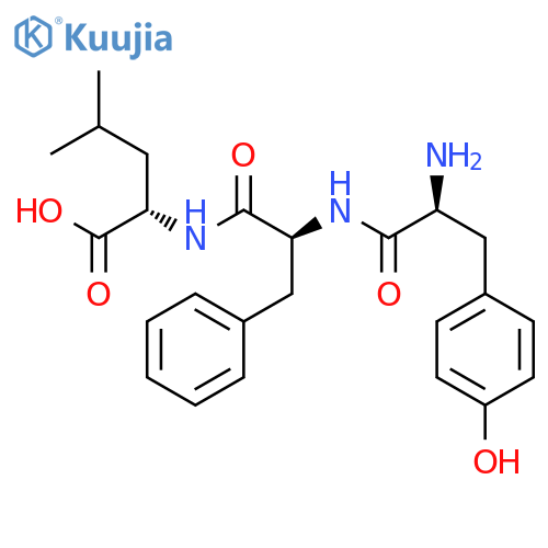 L-LEUCINE, N-(N-L-TYROSYL-L-PHENYLALANYL)- structure