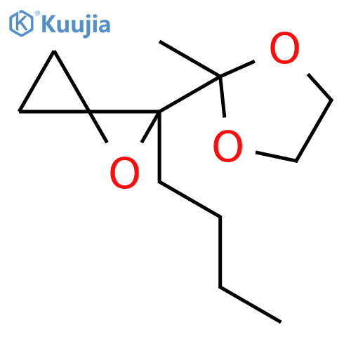 1-Oxaspiro[2.2]pentane, 2-butyl-2-(2-methyl-1,3-dioxolan-2-yl)- structure