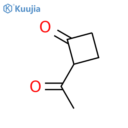 Cyclobutanone, 2-acetyl- structure