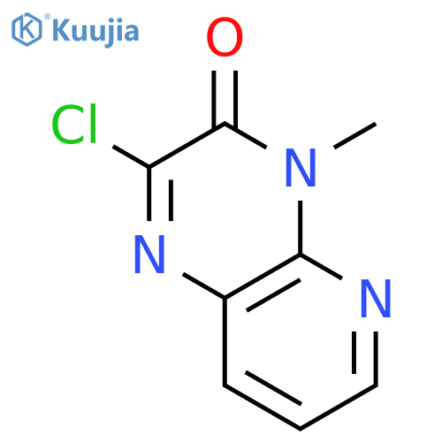 2-chloro-4-methyl-3H,4H-pyrido[2,3-b]pyrazin-3-one structure