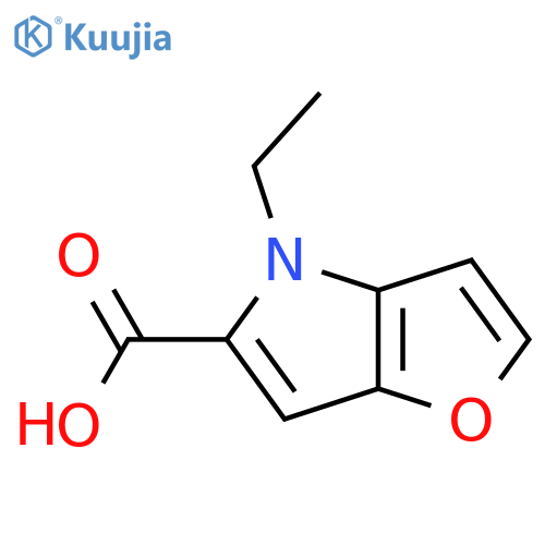 4-ethyl-4H-furo3,2-bpyrrole-5-carboxylic acid structure
