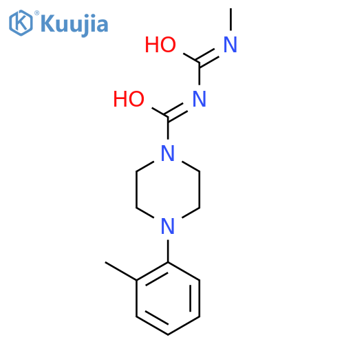 1-(4-Methylallophanoyl)-4-(o-tolyl)piperazine structure